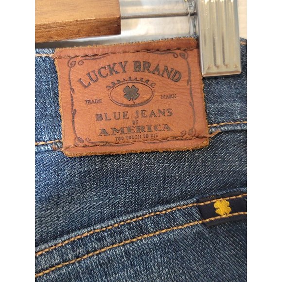 Lucky Brand Sienna Tomboy Crop Jeans Size 00/24 Lace Embellished Legs Pockets - Picture 5 of 9
